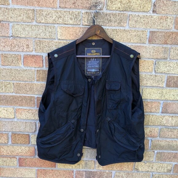 Vintage Parajumpers Zeppelin Utility Vest Jacket XL - Picture 2 of 6